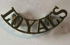WW1 Loyal North Lancashire Regiment Brass Shoulder Title 