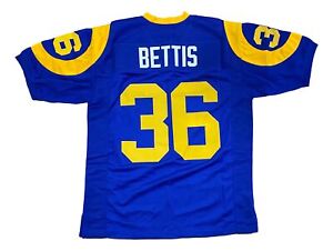 Jerome Bettis Custom Blue Pro-Style Football Jersey
