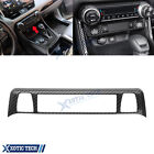 Carbon Fiber ABS Inner Console Lower Function Button Panel Cover For Toyota RAV4