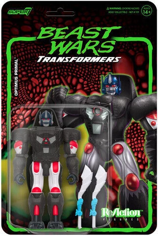 Optimus Primal Beast Wars Transformers Super7 Reaction Figure Cover