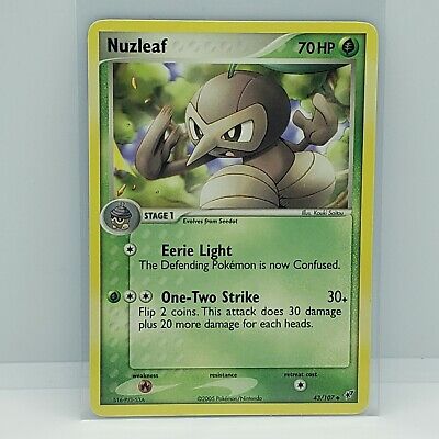 NUZLEAF - 43/107 - EX Deoxys - Uncommon - Pokemon Card - PL NM