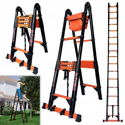 Hooha Teleskopleiter 6.6m Multifunktionsleiter Ausziehleiter  Strapazierfähig - Bild 1 von 4