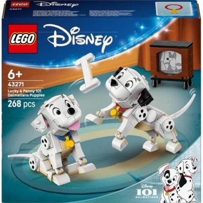 LEGO Disney 43271 Lucky & Penny 101 Dálmatas Cachorros 268 piezas Juguete Kit de Construcción Foto 1 de 4