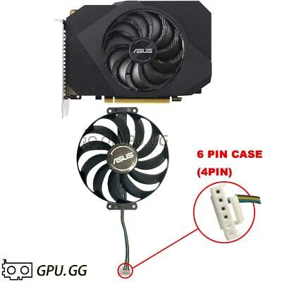 Asus GTX 1650 1630 Phoenix Fan Replacement Fan CF1010U12S - Image 1 of 4