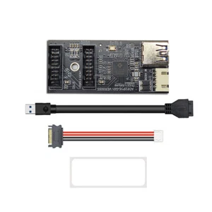 Placa madre 19 pines a tipo E+19 pines 1 a 2 divisor USB 3.2 GEN 1 adaptador concentrador nuevo - Imagen 1 de 13