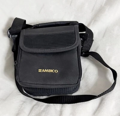 Ambico, Black Fabric Camera Bag with Shoulder Strap and Top Handle - Image 1 of 3