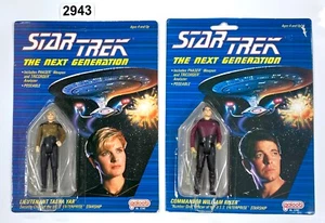 Vintage Star Trek The Next Generation Commander William Riker & Tasha Yar 1988 - Foto 1 di 10