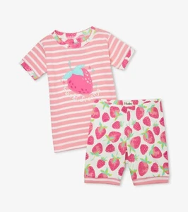 Pigiama pigiama corto Hatley Delicious Berries cotone biologico PJ3 4 5 6 7 8 10 12 - Foto 1 di 1