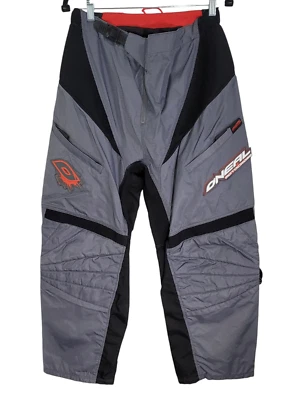Calça de motocicleta O Neal masculina cinza preta color block Apocalypse tamanho 32 - Imagem 1 de 4