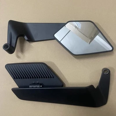 For Honda CB650R CB650F CB 750 Hornet 750 Adjustable Rearview Mirrors Black - Image 1 of 4