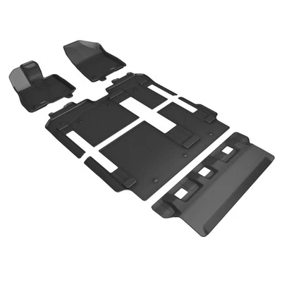 3D MAXpider Kagu Floor Mat Black for Toyota Sienna 8-Seat 2021-2026 Full Set - Изображение 1 из 4