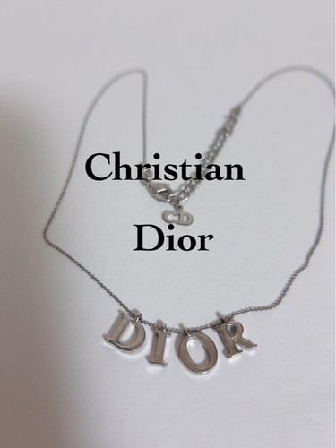 Collana Christian Dior Argento Mobile D.I.O.R Lettere Autentica