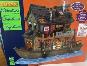 Lemax Spooky Town ~ HAUNTED HOUSEBOAT ~ 45666 Signature Series 2014 Retired - Picture 1 of 15