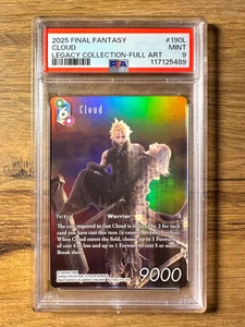 Final Fantasy TCG Legacy Collection 2025 - Cloud Re-190L/19-114L Full Art PSA 9 - Picture 1 of 2