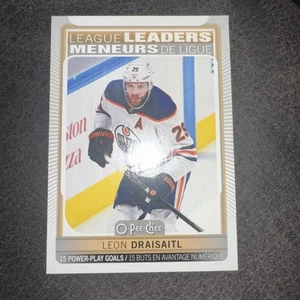 2021-22 O-Pee-Chee - League Leaders Leon Draisaitl #585 - Picture 1 of 2