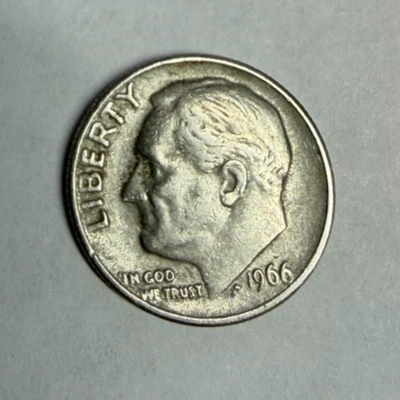 1966 - U.S. 10 CENT - NO MINT MARK - Image 1 of 3