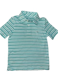 Southern Tide Aqyua /white  Striped XS 4-5 Boys Polo Shirt - Picture 1 of 6
