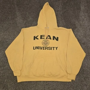 Champion Kean University Hoodie Sweatshirt Men's XL Yellow Long Sleeve - Picture 1 of 13