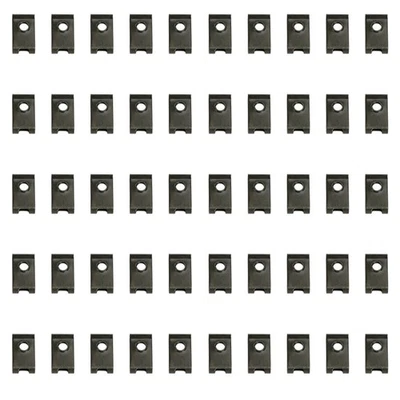 M5 THREAD ZINC PLATED SPRING SPIRE C CLIPS U NUTS SPEEDCLIPS CHIMNEY 5MM QTY 50 Foto 1 de 4