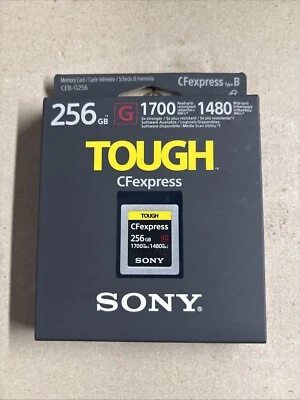 Sony 256GB CFexpress Type B Memory Card Tough CEB-G256 R1700MB/s W1480MB/s AU - Image 1 of 4