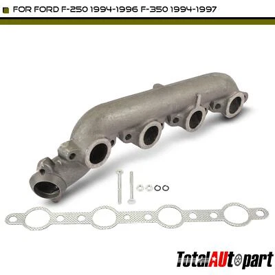 Colector de escape con junta para Ford F Super Duty F-250 F-350 F59 7,3 L lado izquierdo Foto 1 de 4