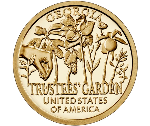 2019-S American Innovation Dollar GA Trustees' Garden Proof Coin Cover