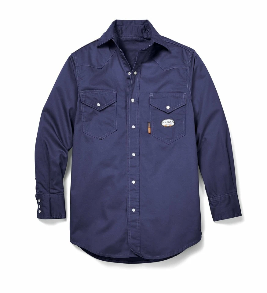 NEW-Rasco FR Lightweight Work Shirts,Plaid & Uniform-ALL COLORS Fire Resistant - Image 1 of 1
