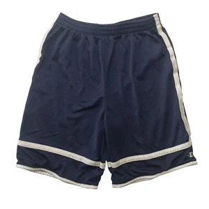 VTG Champion Mesh Basketball Shorts "C" Logo Patch Blue Size L Y2K Retro - Picture 1 of 12