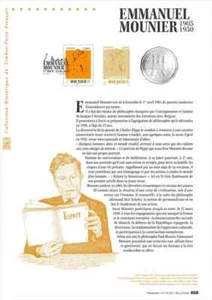 france 2025 Emmanuel MOUNIER 1905 1950 philosophy philosopher 1v DOC PHI - Picture 1 of 1