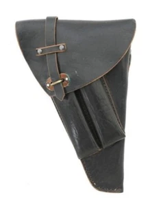 LAHTI L-35 + HUSQVARNA M/40 LEATHER HOLSTER, BLACK - Picture 1 of 7