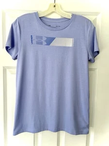 Under Armour The Classic Tee, Women's Small Lavender Logo T-Shirt - Picture 1 of 8