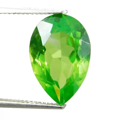 "Premium 8.50 Ct Natural Peridot | Certified Pear Cut Loose Gemstone" - Image 1 of 4