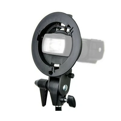 S-Type Bracket Bowens Horizontal Flash Head Mount Holder for Reflector Umbrellas - Image 1 of 4
