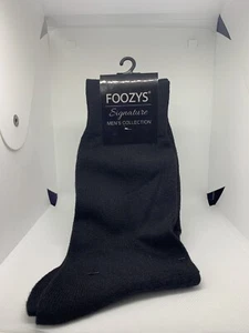 Calcetines de vestir negros Foozy Signature colección para hombre 2 pares - Imagen 1 de 2