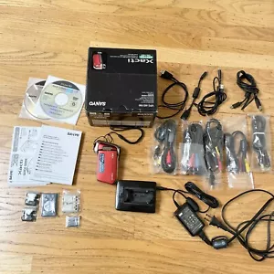Sanyo Xacti VPC-HD700 Red Camcorder in Box With Accessories Bundle - Picture 1 of 18