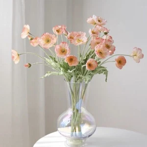 Faux Colorful Poppy Flower, Real Touch Flowers, Faux Poppy Stems, Wedding/Home - Picture 1 of 6
