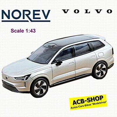 Volvo EX90 SUV 2023-25 Silver Dawn Silber Metallic 1:43 Norev 870081 - Image 1 of 2