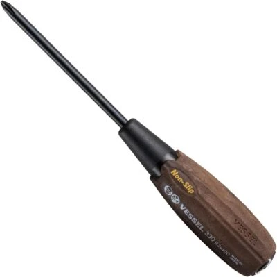 New VESSEL Woody Penetrating Driver Non-Slip Grip +2×100 B-330 from Japan - Image 1 of 2