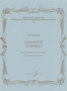 Andante Scherzo by Paul Pierne for Clarinet and Piano, NYSSMA 6 - Picture 1 of 1