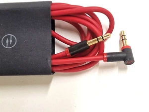 Genuine Beats by Dre Replacement 3.5mm L Jack Audio AUX Cable Cord Wire Lead - Picture 1 of 6
