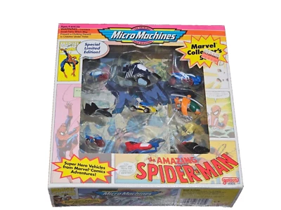 Micro Machines Marvel Collector's Set Amazing Spider-Man X-Men 1993 NEW Limited - Image 1 of 2
