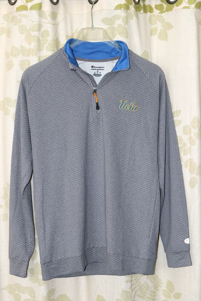 Champion UCLA Bruins Men’s Sideline Coach 1/4 Zip Jersey Sweatshirt L