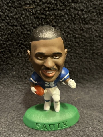 MARSHALL FAULK INDIANAPOLIS COLTS 1996 CORINTHIAN HEADLINER 3" FIGURE NFL014 Cover
