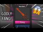 Roblox Murder Mystery 2 Mm2 Fang Godly Knifes And Guns