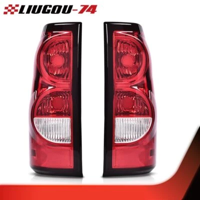 Par de luces traseras rojas luces de freno aptas para 03-06 Chevy Silverado 1500 2500 3500 HD Foto 1 de 4