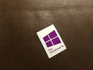 1 PCS Sticker for Window 10 Pro Badge Logo Decal Purple Color 22mm x 16mm - Picture 1 of 1
