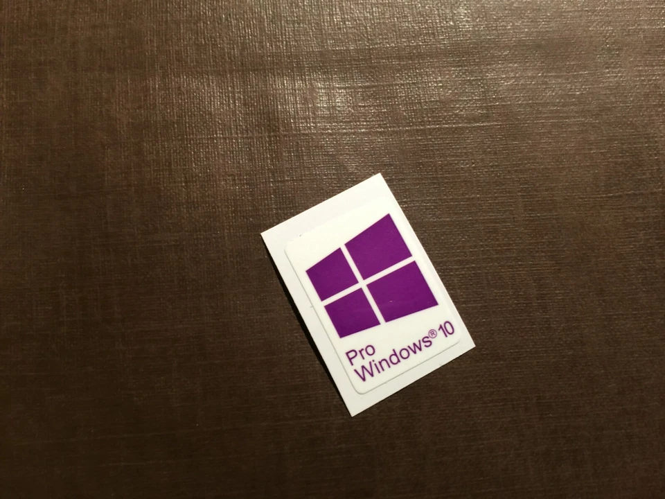 1 PCS Sticker for Window 10 Pro Badge Logo Decal Purple Color 22mm x 16mm - Image 1 of 1