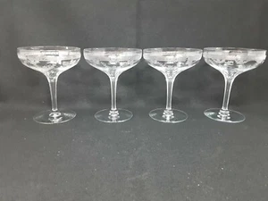 Vintage Jugendstil Champagner Gläser Blumen Nadel Ätz (4) - Bild 1 von 8