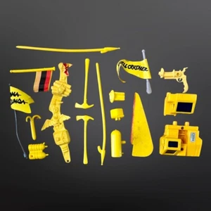 1988-1992 Teenage Mutant Ninja Turtles Vintage Toy Parts Collection YELLOW Lot - Picture 1 of 1