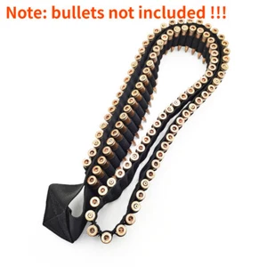100 Rounds Ammo Belt Rifle Bullet Cartridge  For .38 30-30 7.62x49 9MM - Picture 1 of 11